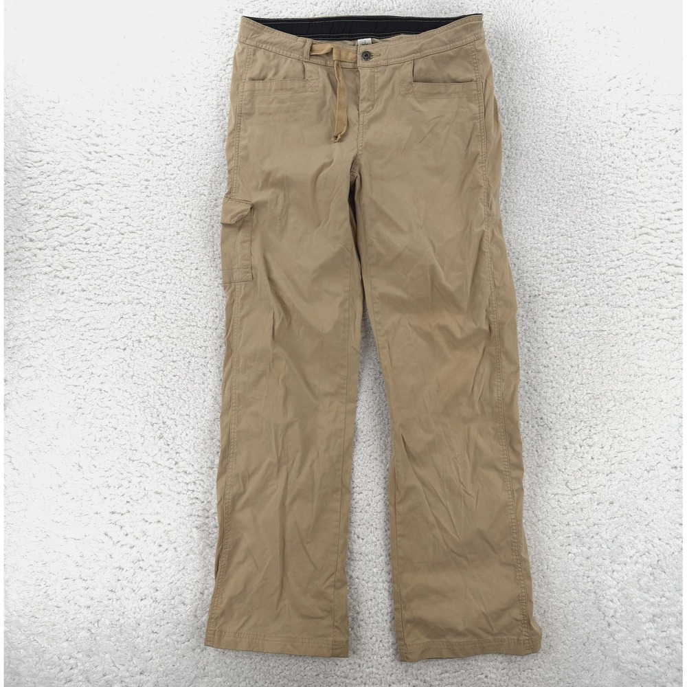 PrAna Cargo Pants Mens Medium 32x32 Beige Regular Fit Nylon Travel Hiking Casual